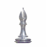 Make your own chess set Silver Bishop Photo Cutout