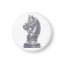 Make your own chess set - Silver Knight magnets