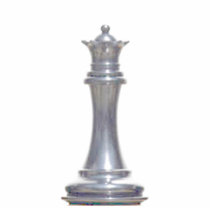 Make your own chess set Silver Queen photo sculptures