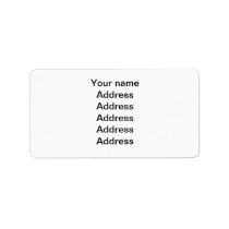 Make your own custom personalised custom address label
