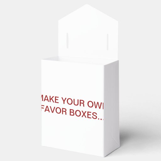 MAKE YOUR OWN FAVOR BOXES FOR YOUR WEDDING Zazzle