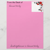    Desk on Make Your Own   From The Desk Of Dianna Newb    Letterhead Template
