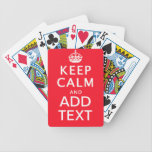 MAKE YOUR OWN KEEP CALM DECK OF CARDS playing cards