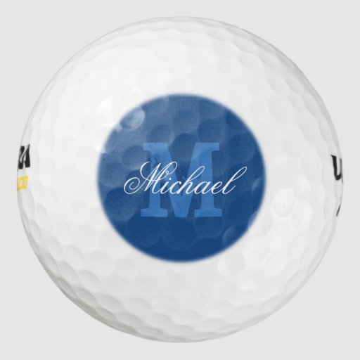 Make your own name monogram golf balls Zazzle