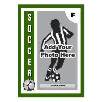 Make Your Own Soccer Card business cards