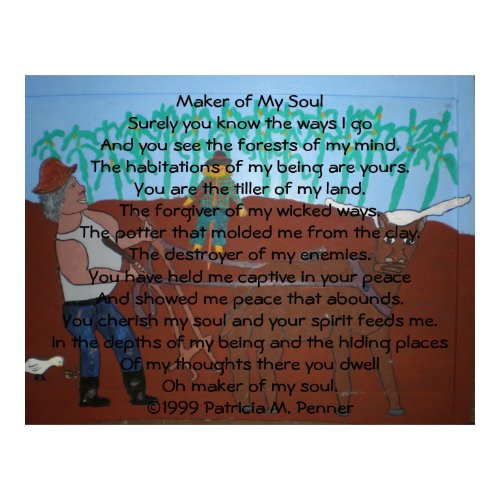 Maker of My Soul print