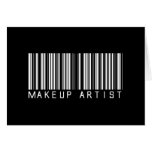 Makeup Artist Bar Code cards