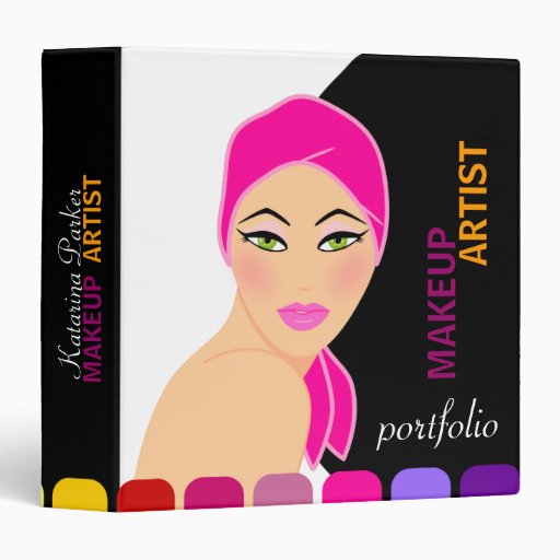 Makeup Artist Beauty Portfolio 1.5 Binder | Zazzle