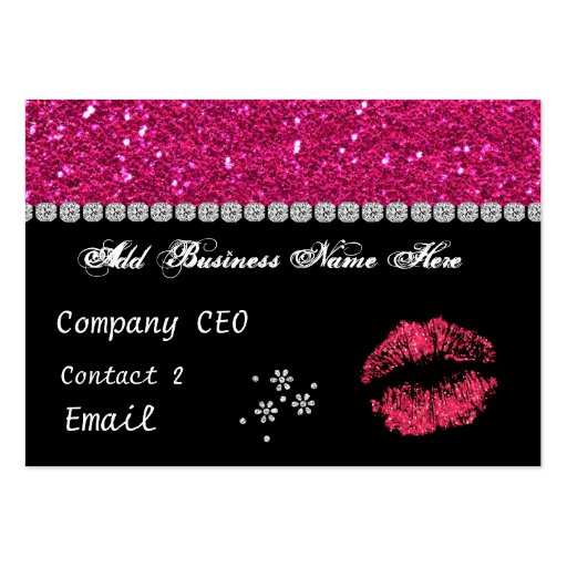MAKEUP ARTIST BLING Business Card Zazzle