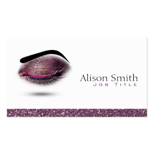Makeup artist Business card (front side)