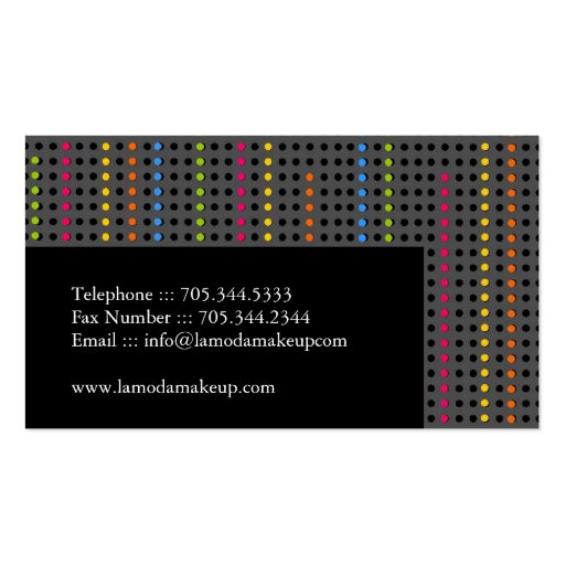 MAKEUP ARTIST BUSINESS CARD (back side)