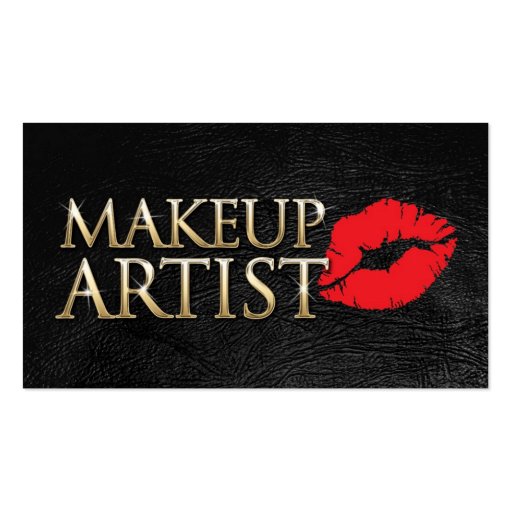 MakeUp artist business card (front side)