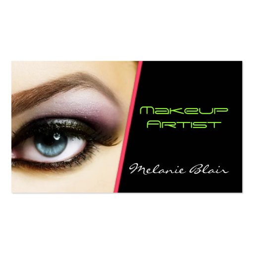 Makeup Artist Business Card Eye (front side)