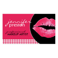 Makeup Artist Business Card - Lips profilecard