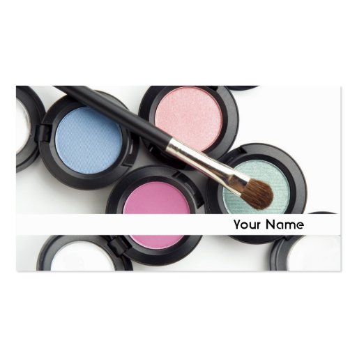 Makeup Artist Business Card Templates (front side)