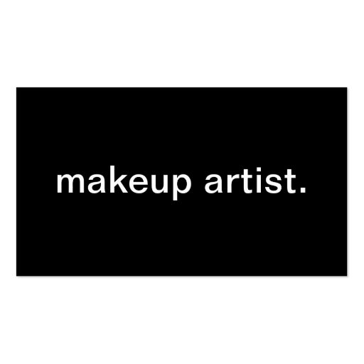 Makeup Artist Business Card Templates (front side)
