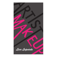 Makeup Artist Business Cards profilecard
