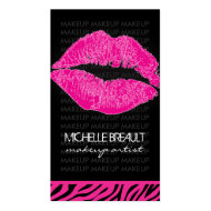Makeup Artist Business Cards profilecard