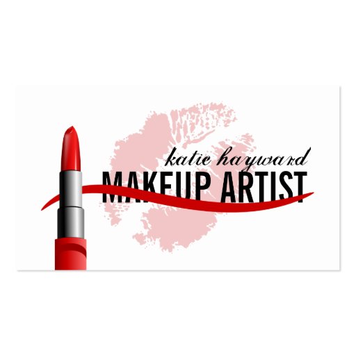Makeup Artist Business Cards (front side)
