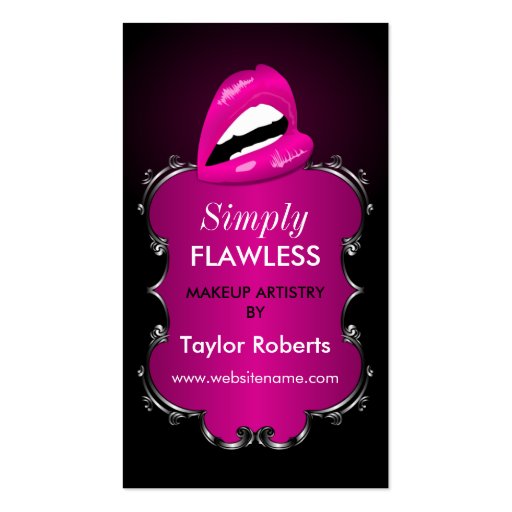 Makeup Artist Business Cards (front side)