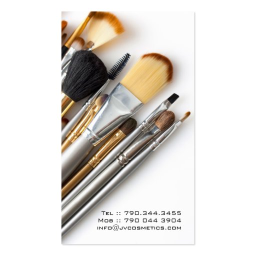 Makeup Artist Business Cards (back side)