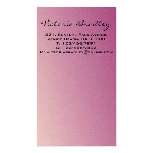 Makeup Artist - Business Cards (back side)