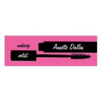 Makeup artist business cards pink business cards