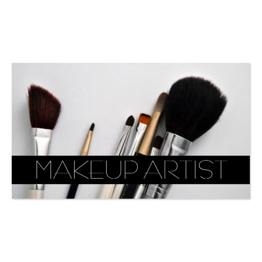 Makeup Artist, Cosmetologist, Beauty, Salon Business Card Templates (front side)