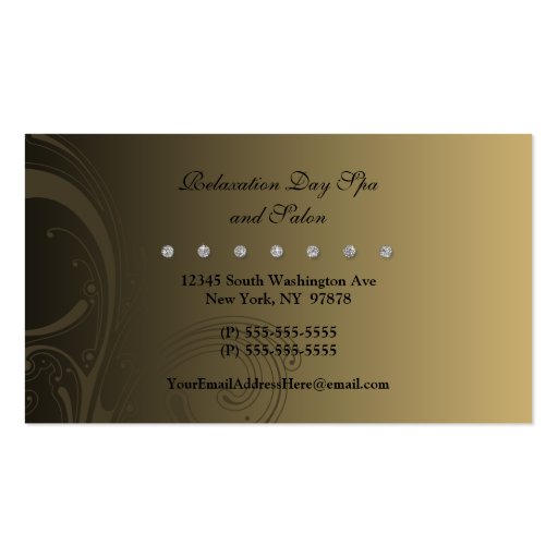 Makeup artist cosmetologist business card (back side)