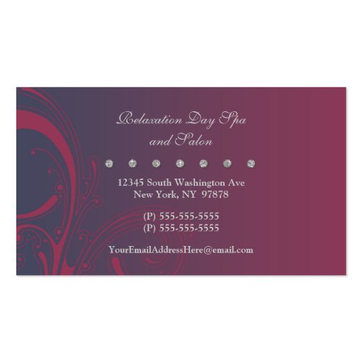 Makeup artist cosmetologist business card (back side)