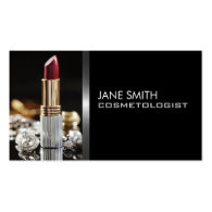 Makeup Artist Cosmetologist Cosmetology Elegant Business Card Template