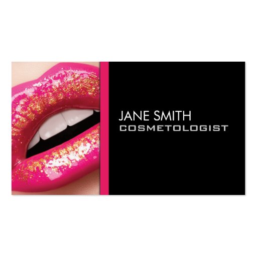 Makeup Artist Cosmetologist Cosmetology Groupon Business Cards (front side)