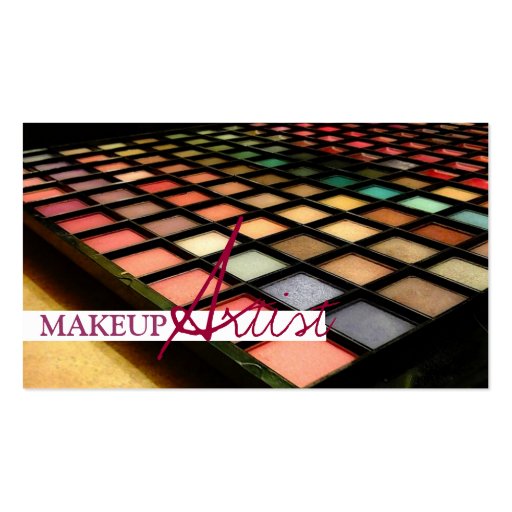 Makeup Artist, Cosmetology Business Card (front side)
