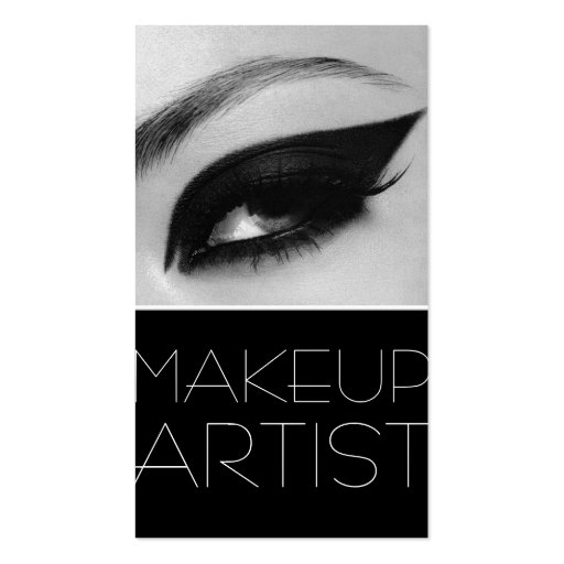 MakeUp Artist Cosmetology Salon Beauty Business Card Templates (front side)