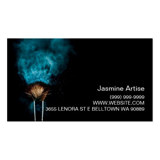 MakeUp Artist, Cosmetology, Salon Business Card (back side)