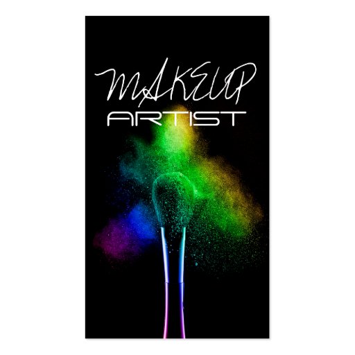 MakeUp Artist, Cosmetology, Salon Business Card (front side)