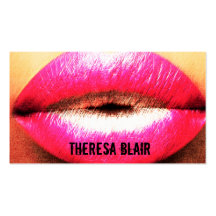 Makeup Artist Edgy Business Card