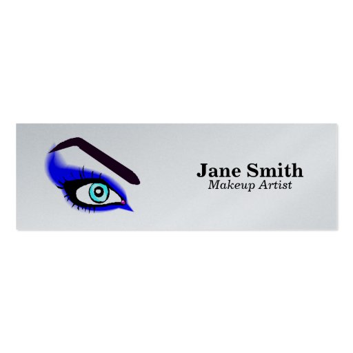 Makeup Artist/Eyebrow Waxing Business Card (front side)