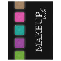 Makeup Artist Flyer Salon Colorful Palette