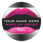 MakeUp Artist Labels Round Sticker