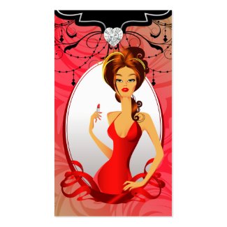 Makeup Artist Lips N Lipstick Red Gold Heart profilecard