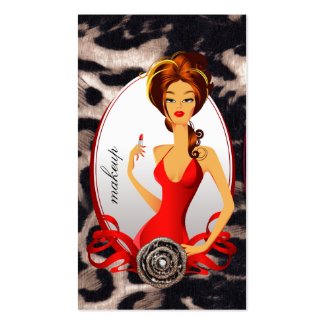 Makeup Artist Lips N Lipstick Red Leopard Flower profilecard