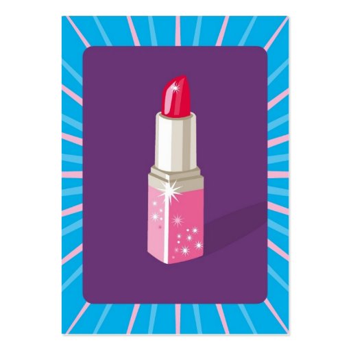 Makeup Artist/Lipstick Business Card Templates (front side)
