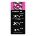 Makeup Artist Marketing Cards Lights Lips Mirror Custom Rack Card