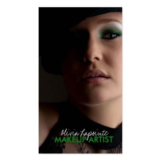 Makeup Artist Monogram Business Cards
