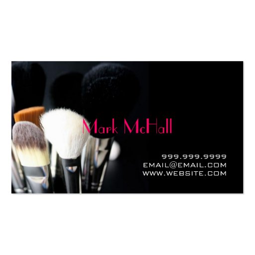 MakeUp Artist, Nails, Cosmetology Business Card (back side)