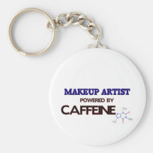Makeup Artist Powered by caffeine Key Chains