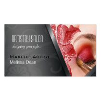 Makeup Artist Stylish Salon Business Card