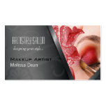 Makeup Artist Stylish Salon Business Card