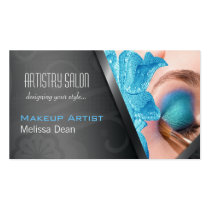 Makeup Artist Stylish Salon Business Card